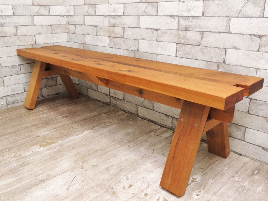 石巻工房 レッドシダー材 ベンチ ISHINOMAKI BENCH クラフト 定価54,780円 中古品 買い取りしました。