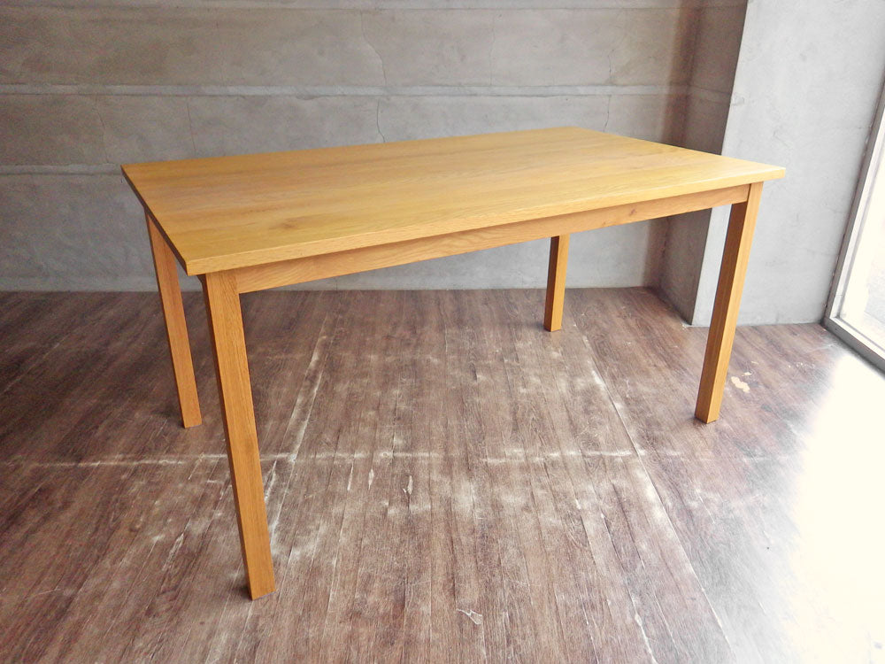 無印良品 MUJI オーク材 無垢集成材 ダイニングテーブル ナチュラル 幅140cm 廃盤 希少 中古品 買い取りしました。