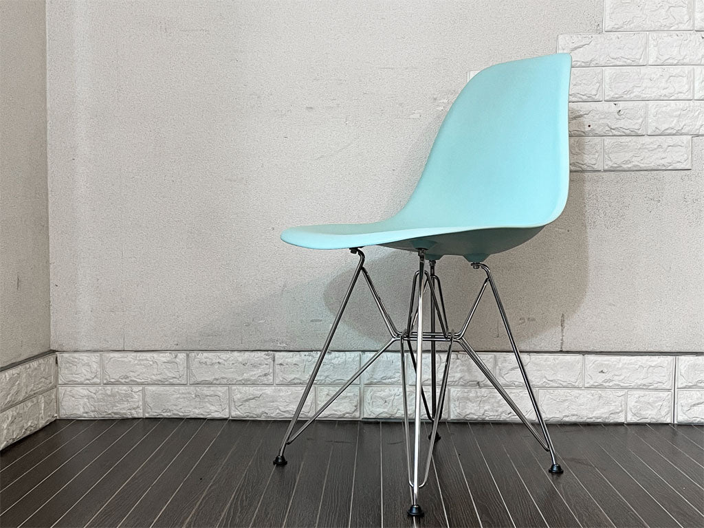 ハーマンミラー Herman Miller サイドシェルチェア ポリプロピレン製 アクアスカイ エッフェルベース C&R イームズ ミッドセンチュリー  中古品  買い取りしました。