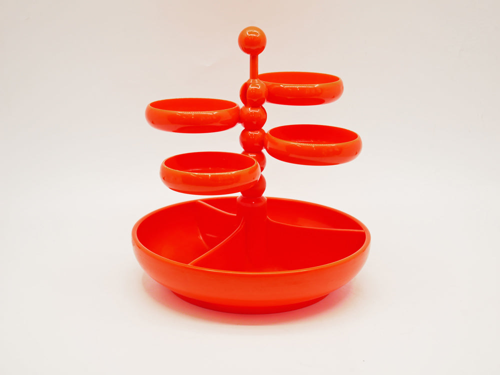 エムザ EMSA スナックトレイ パーティ ボウル 小物入れ プラスチック オレンジ 西ドイツ 70'sビンテージ スペースエイジ 希少 中古品 買い取りしました。