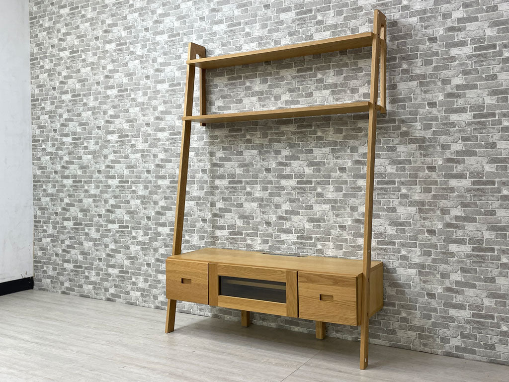 高野木工 TAKANO MOKKOU レイリア LEIRIA TVボード AVボード 118 ホワイトオーク材 オープンシェルフ 大川家具 定価108,000円 買い取りしました。