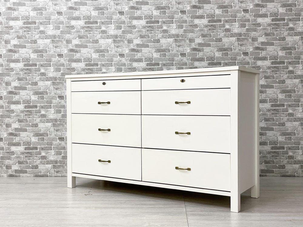 モモナチュラル MOMO natural シエルクレフ 120 チェスト CIELE CLEF 120 CHEST パイン無垢材 ホワイトペイント CIF-04 定価￥82,500- 中古品 買い取りしました。