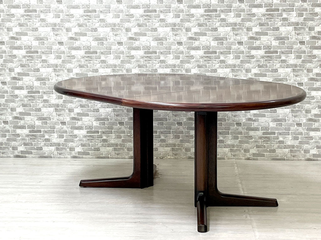 デューロン dyrlund 伸長式 ダイニングテーブル ラウンド ローズウッド 無垢材 Φ120 ビンテージ デンマーク 北欧家具 買い取りしました。