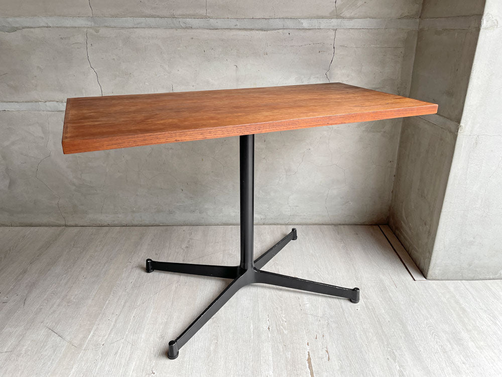 グリニッチ greeniche チーク材 カフェテーブル Cafe Table 90×45 Xレッグ ブラック カフェスタイル 中古品 買い取りしました。
