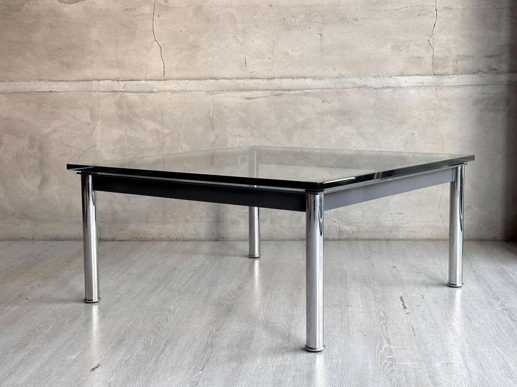 カッシーナ Cassina LC10-P ローテーブル スクエア W70cm ガラス ル・コルビジェ シャルロットペリアン ピエールジャンヌレ 定価385,000円 中古品 買い取りしました。