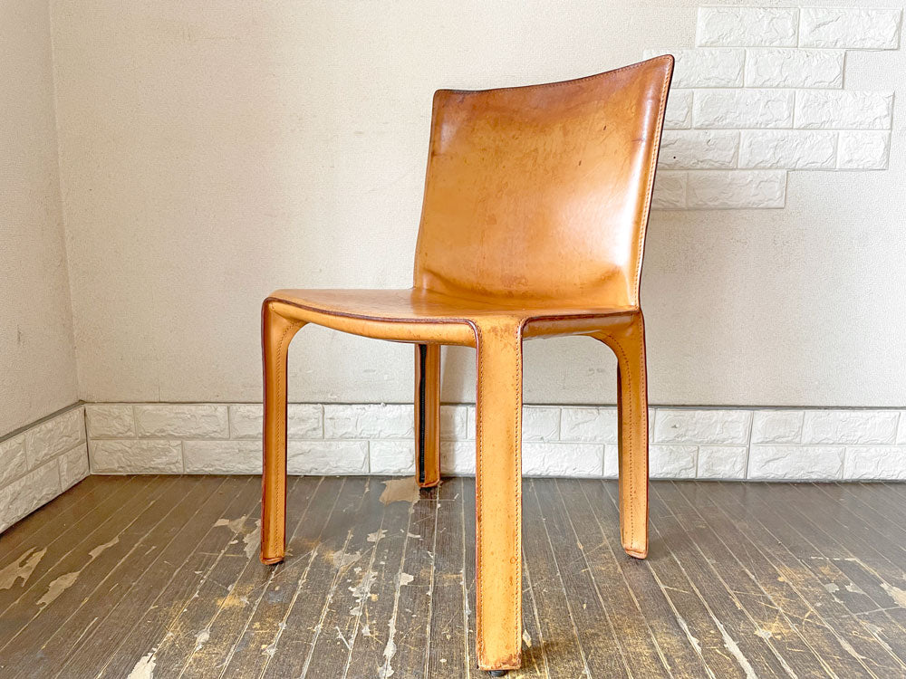 カッシーナ Cassina キャブ アームレスチェア 412CAB マリオ・ベリーニ デザイン ナチュラル MOM永久収蔵品 買い取りしました。