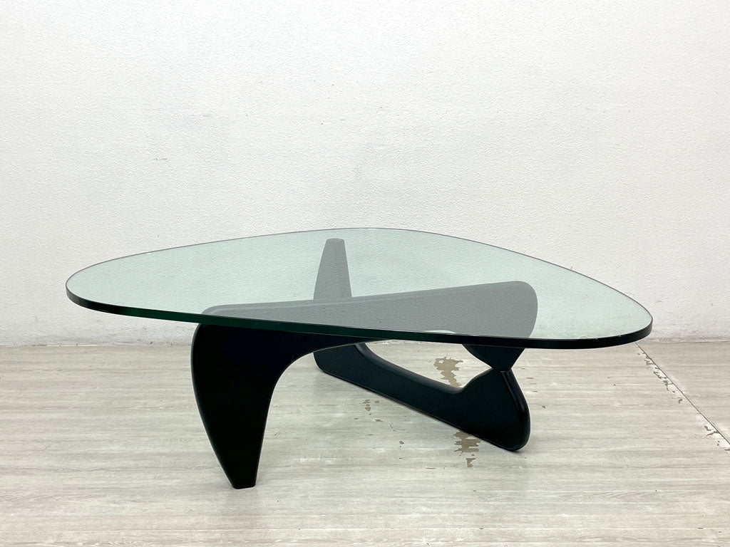 イサムノグチ Isamu Noguchi コーヒーテーブル Coffee Table ガラス天板厚20mm リプロダクト品 デザイナーズ家具 名作 中古品 買い取りしました。