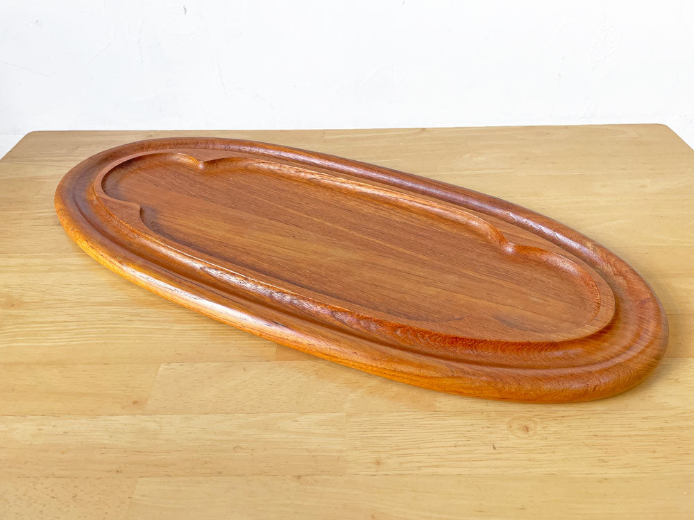 ダンスク DANSK オーバル チーク材 トレイ 約57cm イェンス・クイストゴー Jens.H.Quistgaard ビンテージ 中古品 買い取りしました。