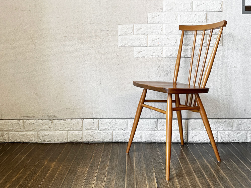 アーコール Ercol スティックバックチェア スピンドルチェア ダイニングチェア エルム材 UKビンテージ Vintage 英国家具  中古品  買い取りしました。