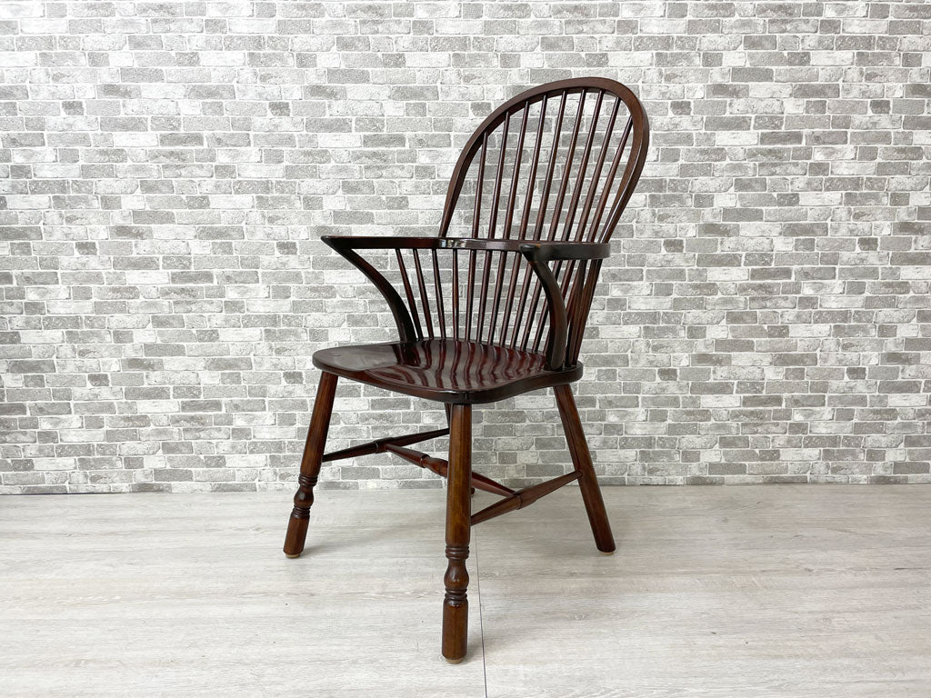 松本民芸家具 509C型 ウインザーチェア アームチェア ダイニングチェア ミズメザクラ 無垢材 民藝 和家具 バーナード・リーチ 中古品 買い取りしました。