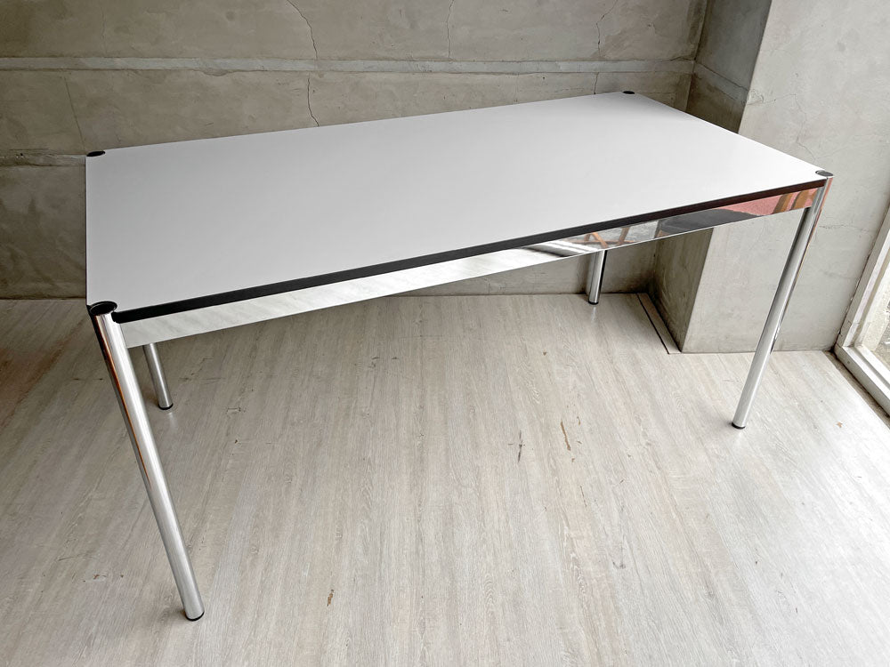 USMモジュラーファニチャー USM Haller USMハラーテーブル ワーキングデスク ダイニングテーブル W150cm アジャスター パールグレーラミネート 高さ調整機能付 中古品 買い取りしました。