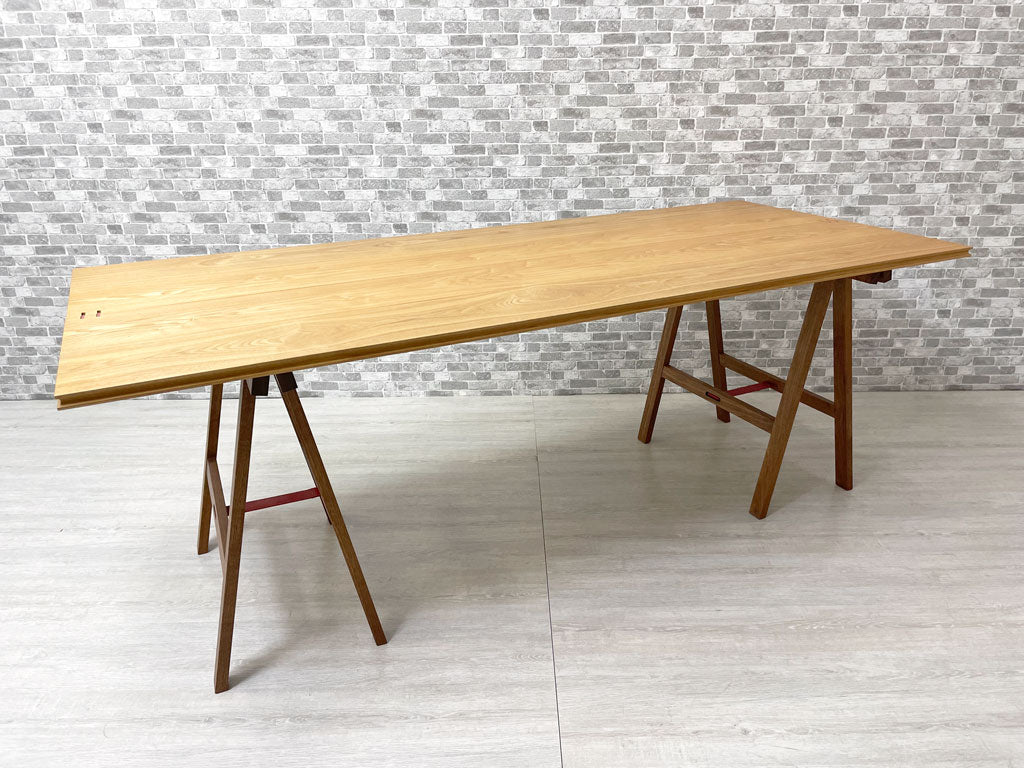 ウッドワーク WOODWORK ぱたむテーブル ダイニングテーブル ワークテーブル アトリエテーブル デスク ハイテーブル 作業台 折り畳み式 無垢材 W190 定価￥246,400- 中古品 買い取りしました。