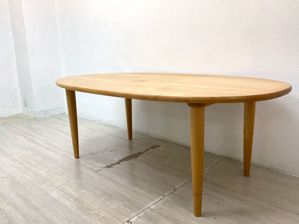ウッドユーライクカンパニー WOOD YOU LIKE COMPANY スーパーエッグテーブル ダイニングテーブル メイプル材 神山公一 ローテーブル用レッグ付 W180 オーダーサイズ 中古品 買い取りしました。