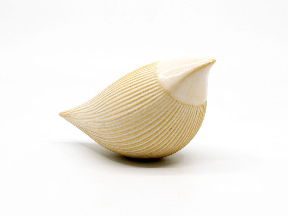 伊藤利江 Rie Ito 鳥のオブジェ 希少 アイボリー系 W11cm 現代作家  中古品 買い取りしました。