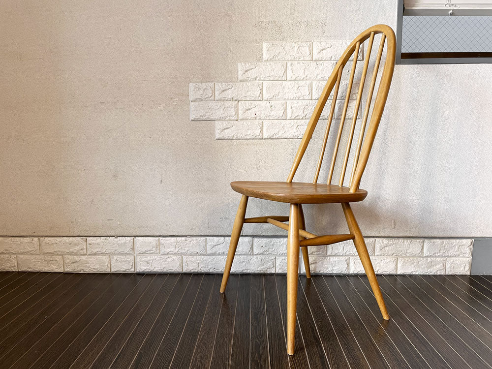 アーコール Ercol クエーカーチェア ダイニングチェア エルム×ビーチ材 ナチュラル UKビンテージ Vintage 英国家具 中古品  買い取りしました。