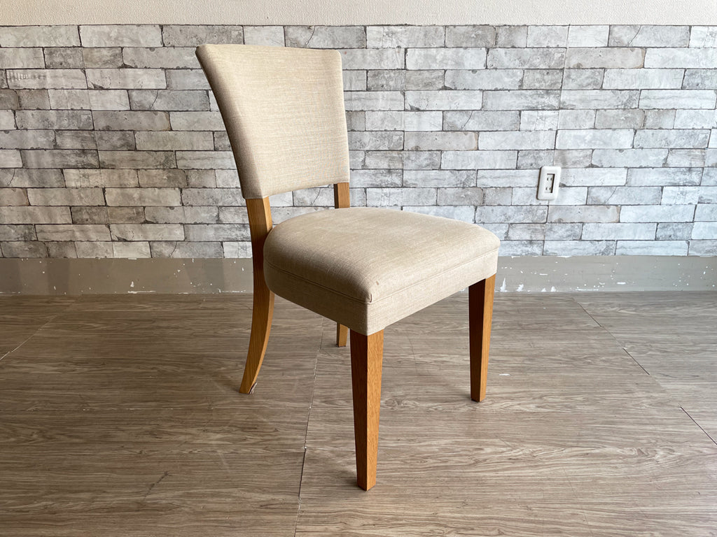 コンランショップ THE CONRAN SHOP オーク無垢材  ファブリック サイドチェア  ダイニングチェア 中古品  買い取りしました。