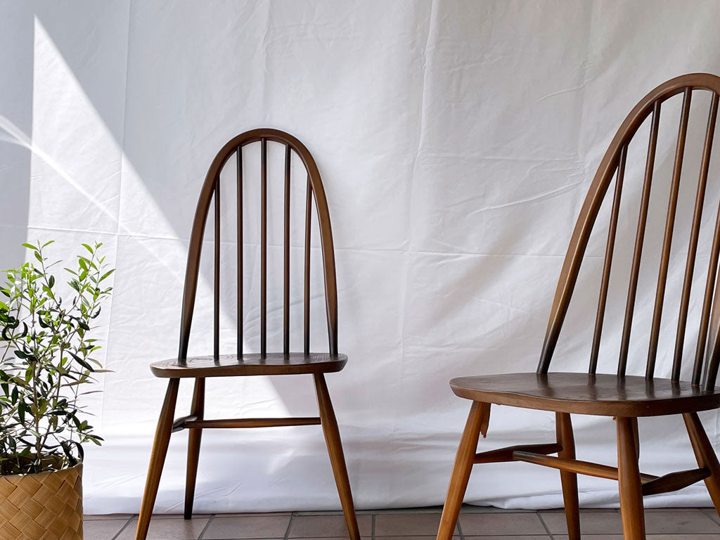 アーコール ERCOL クエーカーチェア Quaker chair  イギリス ヴィンテージ UK Vintage ダイニングチェア  ～緩やかな曲線を描く造形美～