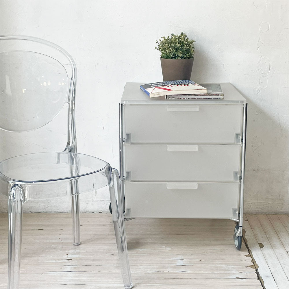カルテル Kartell モビル3ワゴン MOBIL 3 WAGON 3ドロワー チェスト アイス キャスターワゴン ストレージ アントニオ・チッテリオ～～