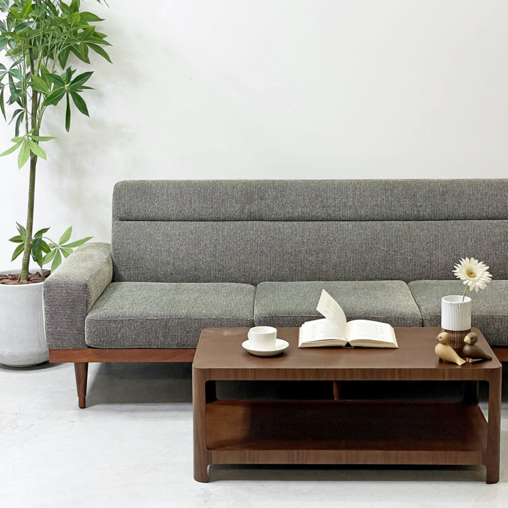 パシフィックファニチャーサービス P.F.S スタンダードC STANDARD C 3P 3シーター ソファ ＆ オットマン Mo Black ～暗色の水平線～