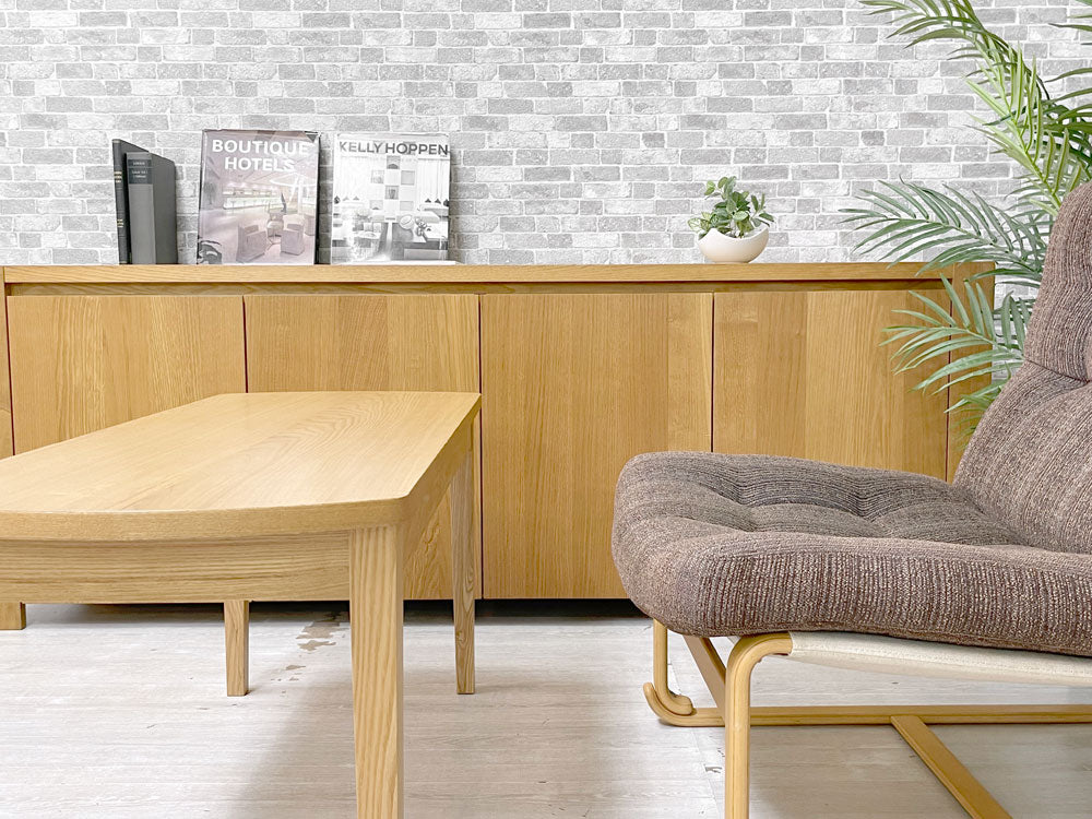 ワイスワイス WISE WISE YS-206 キャビネット サイドボード 国産クリ無垢材 W180cm 廃番 定価￥588,500- 中古品 買い取りしました。