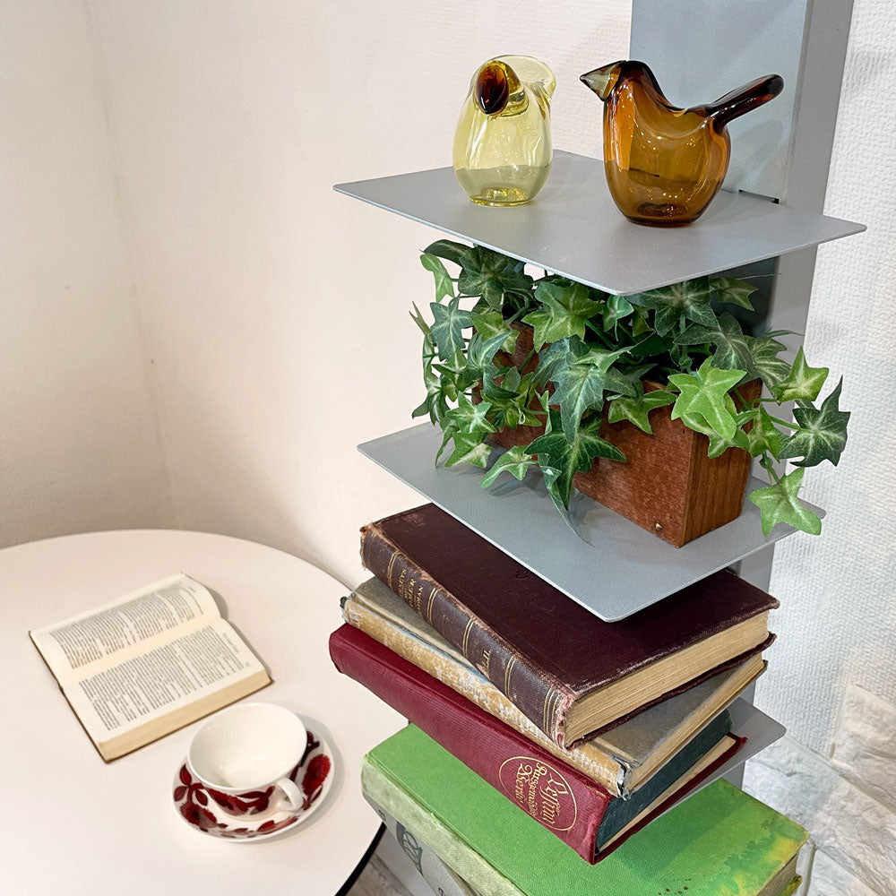 シンテシ SINTESI サピエンス ブックタワー トール L ブックシェルフ 10段 グレー ブルーノ・レイナルディ イタリア ～彩りを積む～