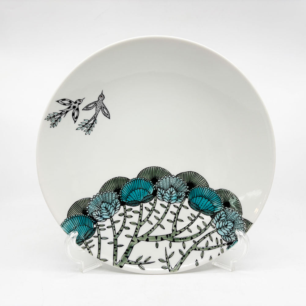 【祖師ヶ谷大蔵店】九谷焼 北村和義 鳥二羽 絵皿 Φ25cm 現代作家 買取させていただきました。