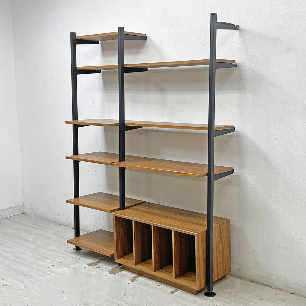 【祖師ヶ谷大蔵店】オカムラ okamura GKデザイン ビンテージ ウォールユニットシェルフ 2連 W144×H187cm ブックラック 棚板9枚 グッドデザイン賞 希少 買取させていただきました。