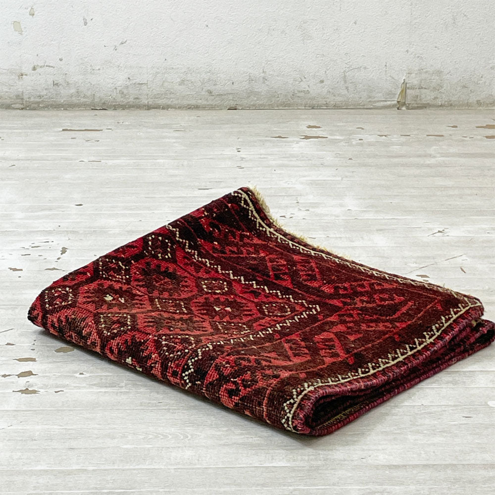 【祖師ヶ谷大蔵店】ビンテージ Vintage トライバルラグ ビンテージラグ 160×100cm レッド イラン トルクメニスタン 買取させていただきました。