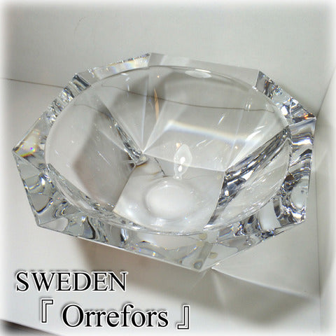 Orrefors オレフォス Round Bowl Odyssey オデッセイ クリスタルボウル ラージサイズ ～ スウェーデンの迫力の輝きを堪能する 【買取と販売とレンタルのお店】