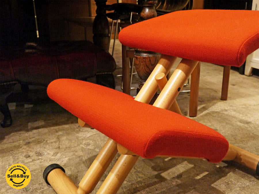 ストッケ STOKKE マルチバランス MALTI balans バランスチェア 学習椅子 レッド 北欧 ノルウェー ～今年ご入学されるお子様へ。～ 【 買取と販売とレンタルのお店 】