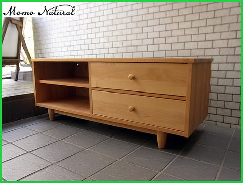 ラグとのマッチングも得意なAVボード  ～MOMO natural モモナチュラル COMO 120 LOW BOARD AVボード 国産【買取と販売とレンタルのお店】