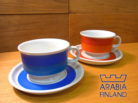 鮮やかで目を引く明るいカップ～ARABIA アラビア "Spektri" ビンテージC&S【買取＆販売＆レンタル】