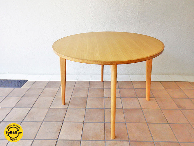 マルニ60 MARUNI60 オークフレーム ラウンドテーブル  ～Φ100cmのダイニングテーブルとしてもカフェテーブルとしても使えるGOODなサイズ感！！～ 【 買取と販売とレンタルのお店 】