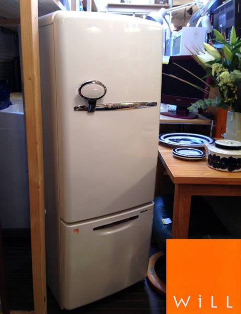 見せつける冷蔵庫～ノスタルジック デザイン～WiLL FRIDGE mini 冷蔵庫 162㍑ 2005【買取＆販売＆レンタル】