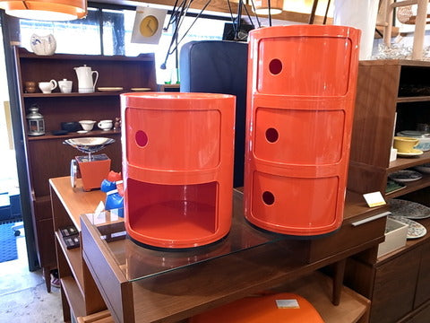 Kartell カルテル Componibili コンポニビリ レッド 2段、3段 ～ イタリアが生んだ万能ツール【買取と販売とレンタルのお店】