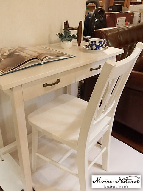 優しいナチュラルホワイトとコンパクトなサイズ感が人気☆　モモナチュラル Momo Natural シエル CIELE コンソールデスク【買取と販売とレンタルのお店】