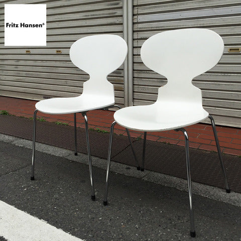 デンマーク Fritz Hansen フリッツハンセン ANT Chair アントチェア ホワイト ～ 機能美と造形美を兼ね備えた極上チェア。 【買取と販売とレンタルのお店】