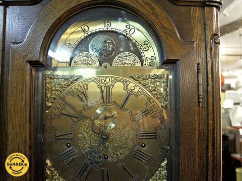銀座和光 ベルギー Interclock 高級木製ホールクロック 月齢付 『細部まで高級感漂う最高品質のグランドファーザークロック！』 【買取と販売とレンタルのお店】