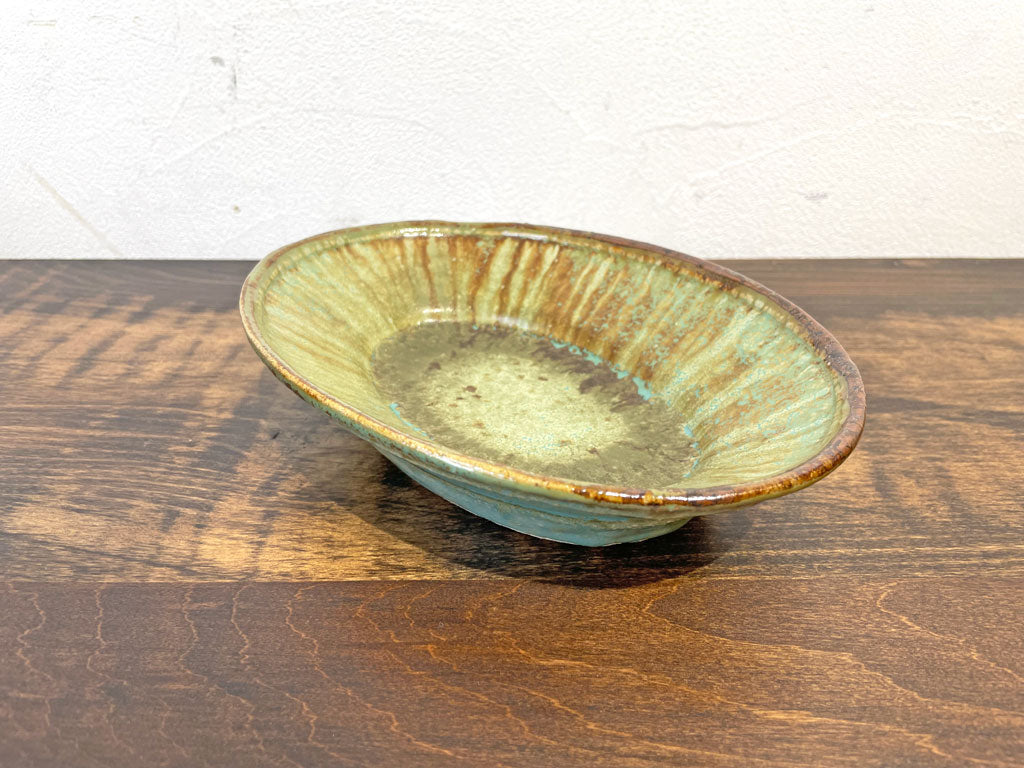 大沼 道行 オーバル 器 中鉢 ワラ灰 織部焼 現代作家 下北沢店 中古品 買い取りしました。