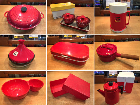 ～赤いものだけを集めてみました！～ LE CREUSET ル クルーゼ,  Staub ストウヴ, Nilsjohan ニルスヨハン, ARABIA FINEL アラビア フィネル, ektra エクトラ, De Beukelaer デ ベウケラー, VUOKKO ヴォッコ...