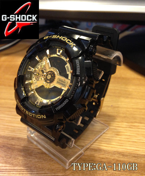 究極の耐久性を求めて～CASIO カシオ G-SHOCK GA-110GB ブラック×ゴールド アナデジ Gショック メンズ【買取＆販売＆レンタル】