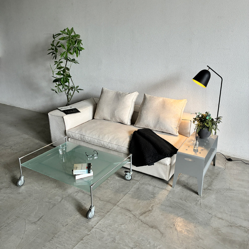 アイラーセン eilersen ファッティ FATTY モジュラーソファ クロージングセクション Closing section 2.5シーター W190cm ＋ クッション×2個 セット イェンス・ユール・アイラーセン Jens Juul Eilersen Eランク生地 ナチュラル系 推定価格78～88万 北欧家具 デンマーク アクタス ACTUS 取り扱い ～ 時を忘れさせる静謐なる佇まい ～