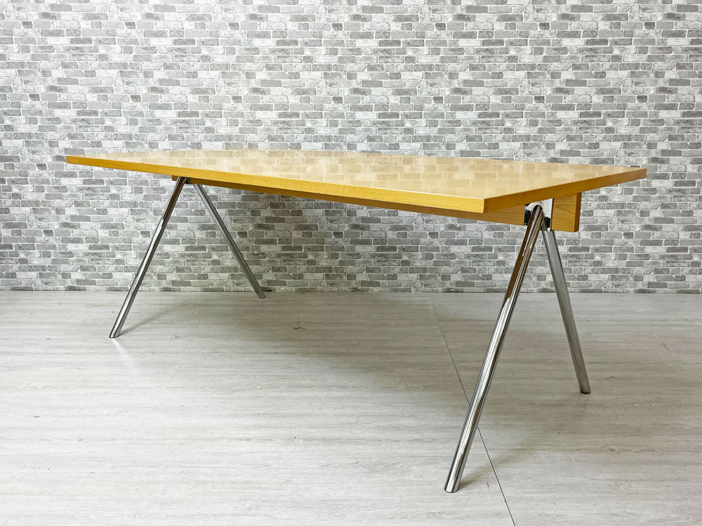 アイデック モダン AIDEC MODERN ルイ LUI ダイニングテーブル デスク ブナ材 スチール 片山正通 W180cm ミニマル 廃番 定価￥225,500- 中古品 買い取りしました。