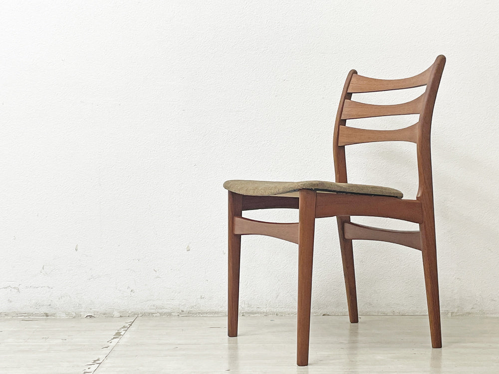 デンマークビンテージ Danish Vintage チーク材 ダイニングチェア ファブリックシート カーフ Karf購入品 北欧家具 中古品 買い取りしました。