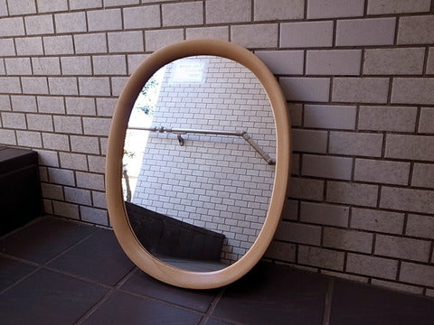 秋田木工 柳 宗理 曲木 ウォールミラー Sサイズ 生地色 ブナ材 ～ 滑らかな手触りと加工の技術【買取と販売とレンタルのお店】