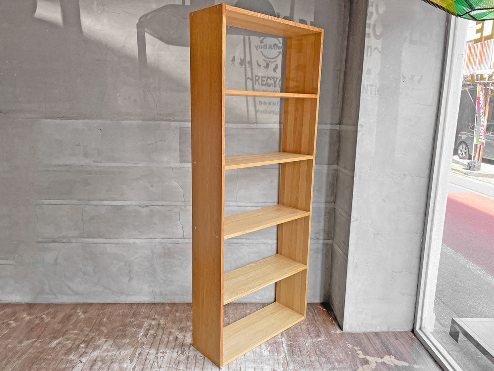 無印良品 MUJI スタッキングシェルフ ワイド 5段 オーク材 \24,900- 中古品 買い取りしました。
