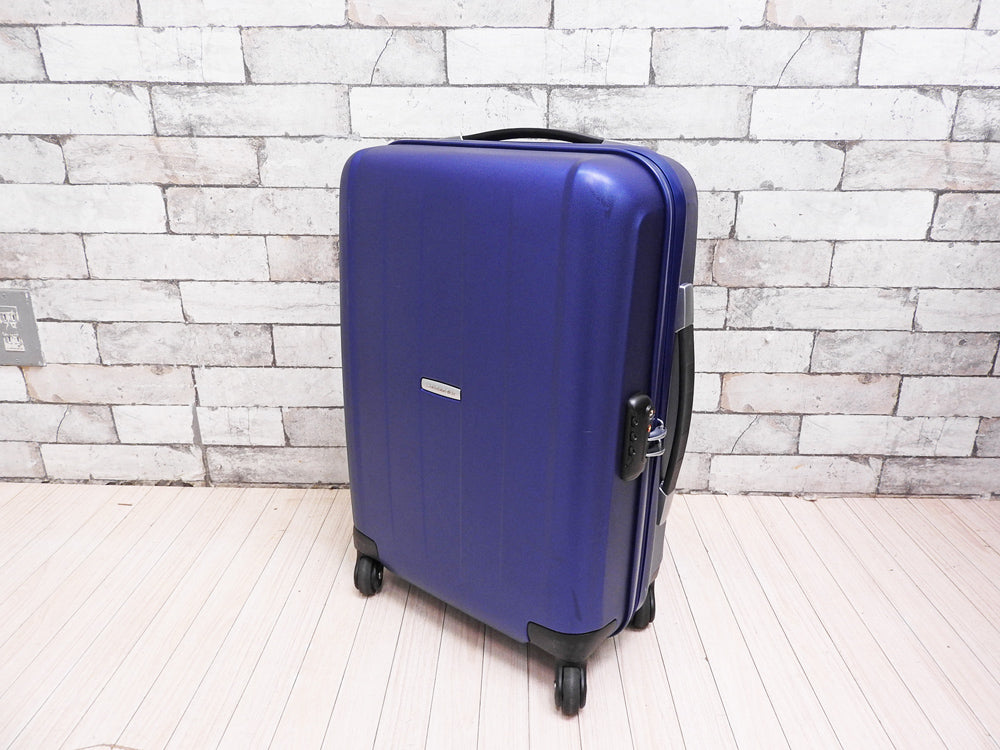 サムソナイト Samsonite ベロチタ Velocita スーツケース Spinner 55 ブルー 33L メタリックカラー ポリカーボネート 旅行用キャリーバッグ 廃番  中古品 買い取りしました。