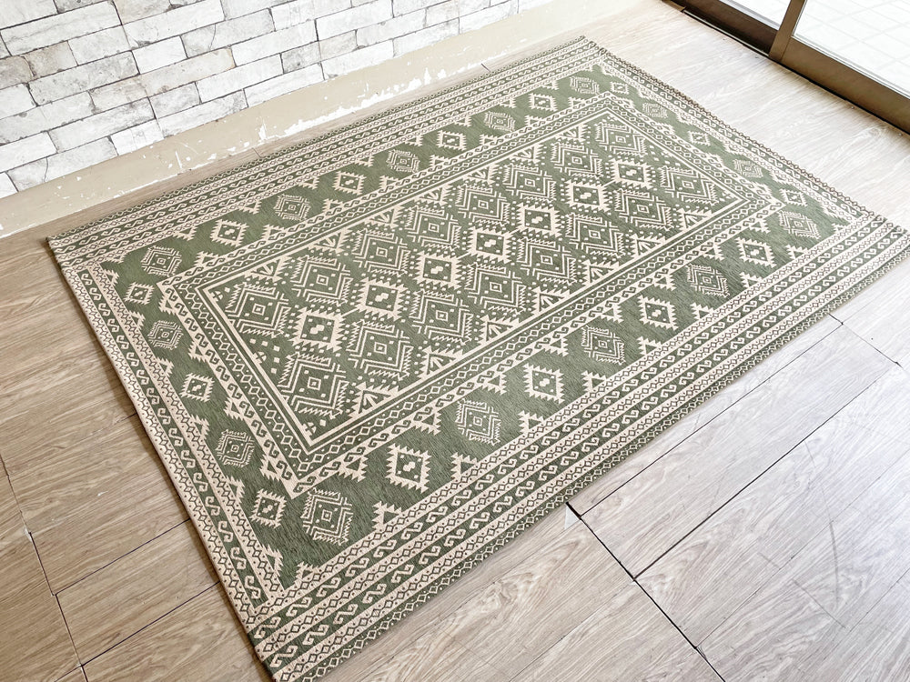 アクメファニチャー ACME Furniture ブリッツ ラグ BRIZ RUG カーキ 幾何学模様 Lサイズ 200×140cm ビンテージスタイル 中古品 買い取りしました。