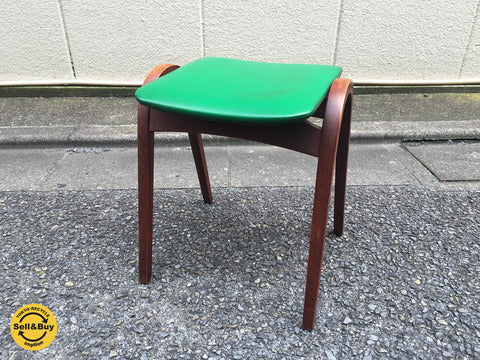 秋田木工 Akimoku スツール No.202 剣持スツール ビンテージ グリーン ～ 永年愛され続ける日本の名作椅子。 【買取と販売とレンタルのお店】