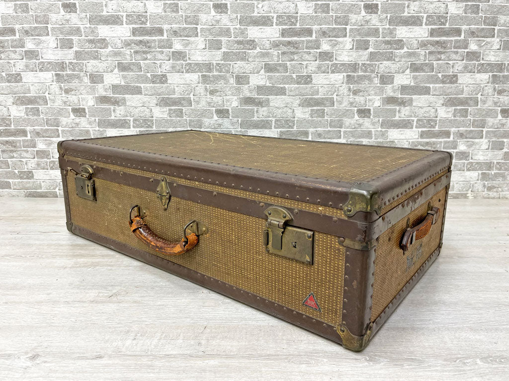 ジャパンビンテージ Japan vintage 三越 MITSUKOSHI レザーハンドル トランク 鋲打ち 鍵欠品 店舗什器 中古品 買い取りしました。